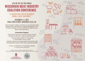 Wisconsin Meat Industry Coalition Conference co-hosted by MSABD set for November 1-3, 2023